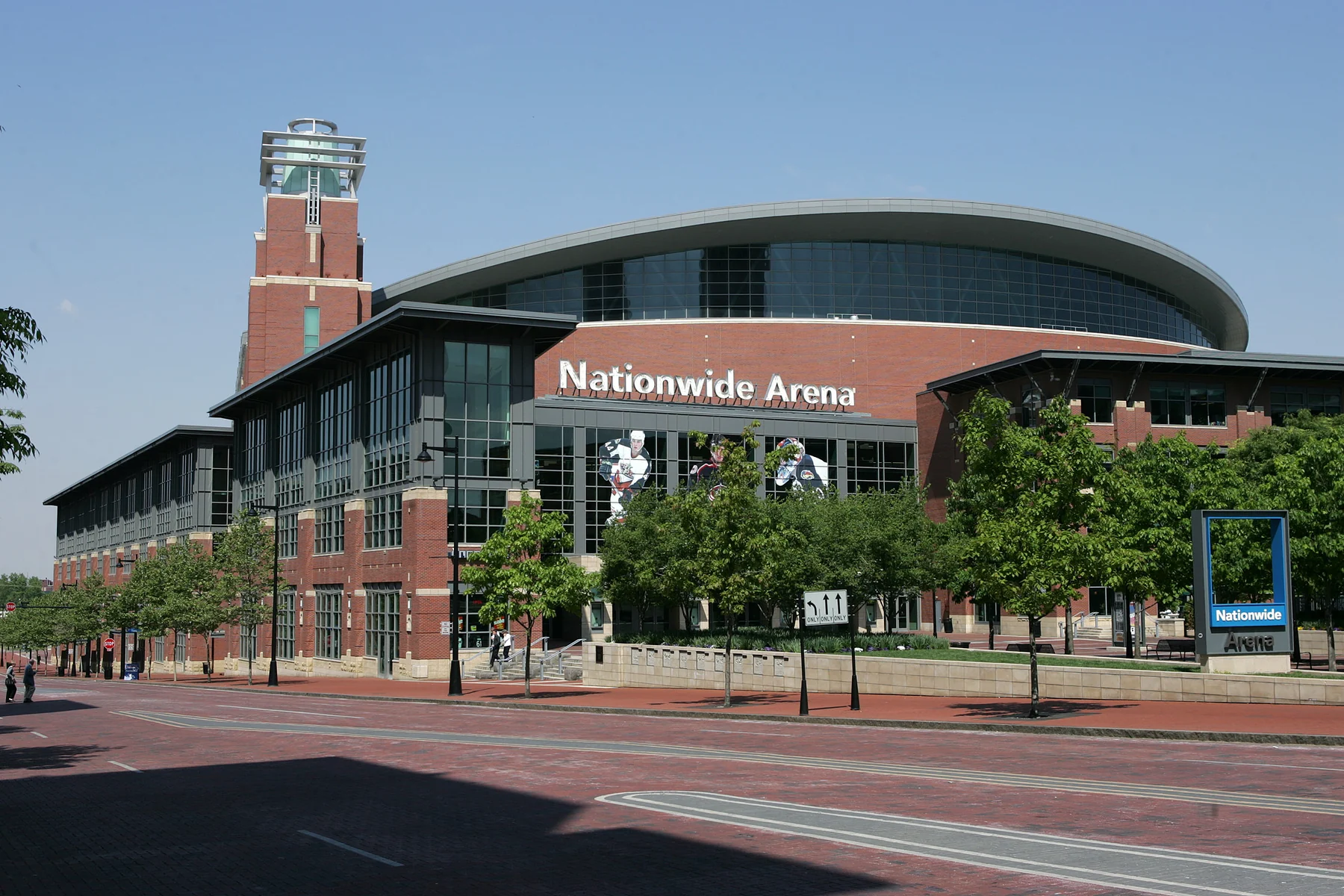 Exterior of Nationwide Arena in Columbus, Ohio